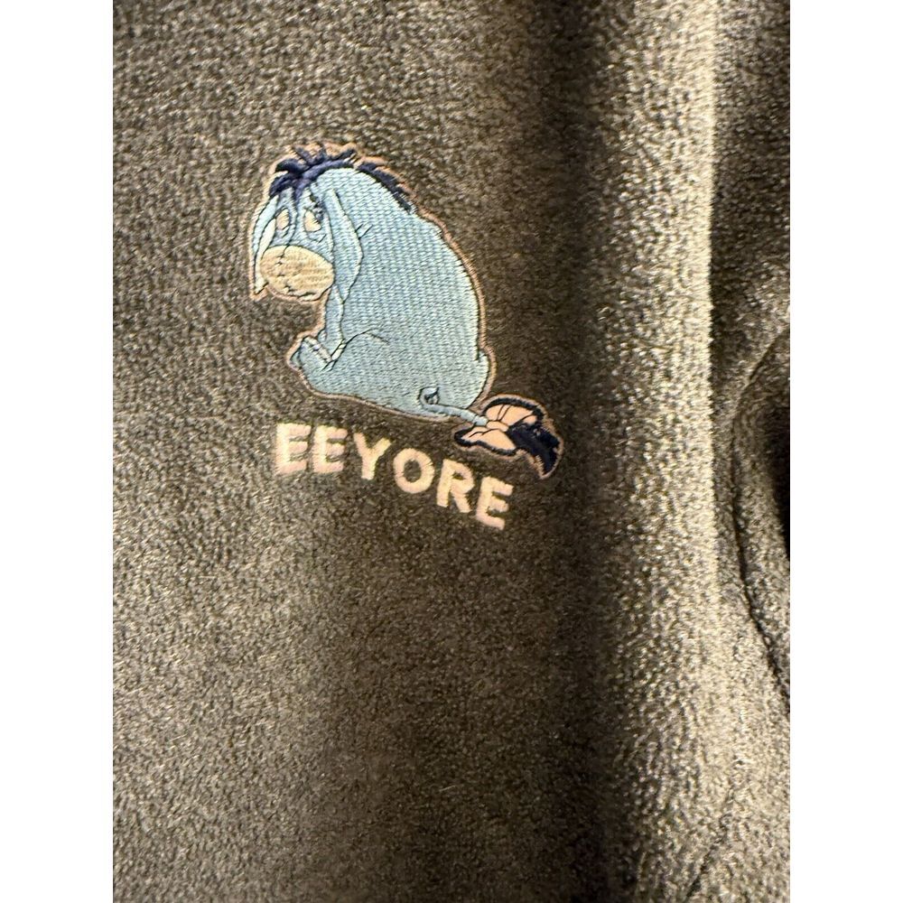 Disney Store Eeyore Sweatshirt Pullover ‎ 1/4 Zip Fleece Shirt 2XL Embroidered - Picture 2 of 5